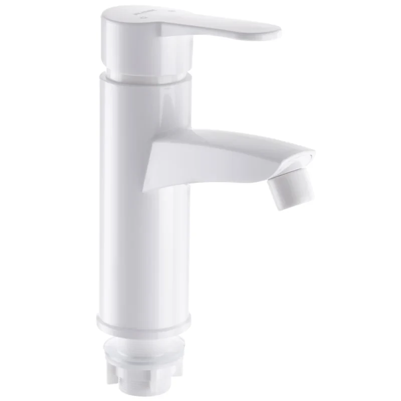 Смеситель для умывальника Plamix Sergio-001(W) Белый (без подводки) (PM0602)