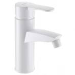 Смеситель для умывальника Plamix Sergio-001(W) Белый (без подводки) (PM0602)