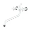 Змішувач для ванни Plamix Amax-142 White (без шланга та лійки) (PM0618)