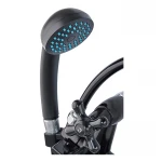 Смеситель для ванной Plamix Sirius-140 Black (со шлангом и лейкой) (PM0638)