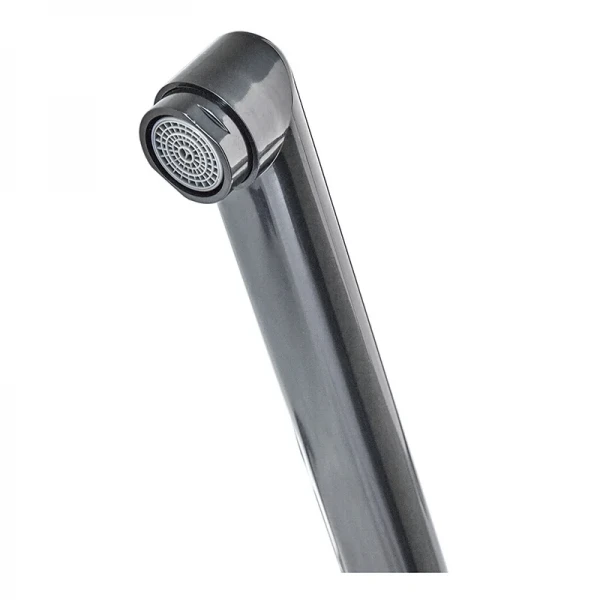 Смеситель для ванной Plamix Sirius-140 Black (со шлангом и лейкой) (PM0638)