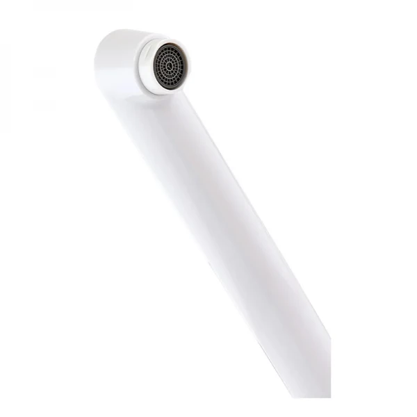 Смеситель для ванны Plamix Omega-140 Euro White (без шланга и лейки) (PM0648)