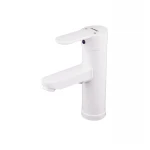 Смеситель для умывальника Plamix Raul-001-A White (без подвода) (PM0651)