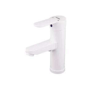 Смеситель для умывальника Plamix Raul-001-A White (без подвода) (PM0651) Смеситель для умывальника Plamix Raul-001-A White (без подвода) (PM0651)