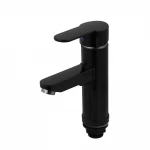 Смеситель для умывальника Plamix Raul-001-A Black (без подвода) (PM0653)