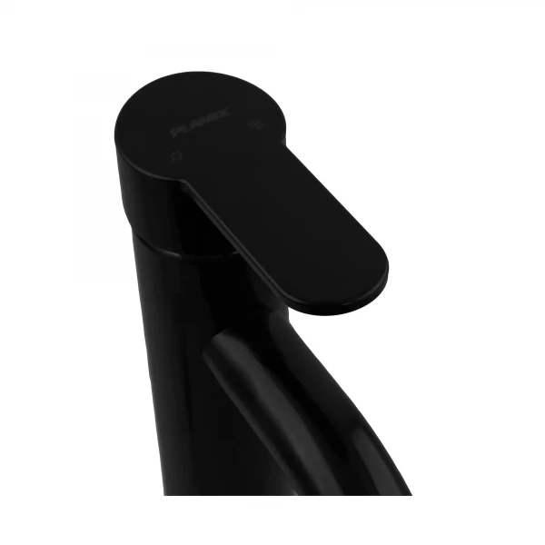 Смеситель для умывальника Plamix Raul-001-B Black (без подвода) (PM0654)