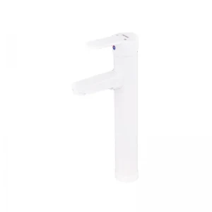 Смеситель для умывальника Plamix Raul-001-A HIGH White (без подвода) (PM0655)