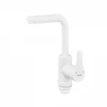 Смеситель для умывальника Plamix Diego-001-G White (без подвода) (PM0656)