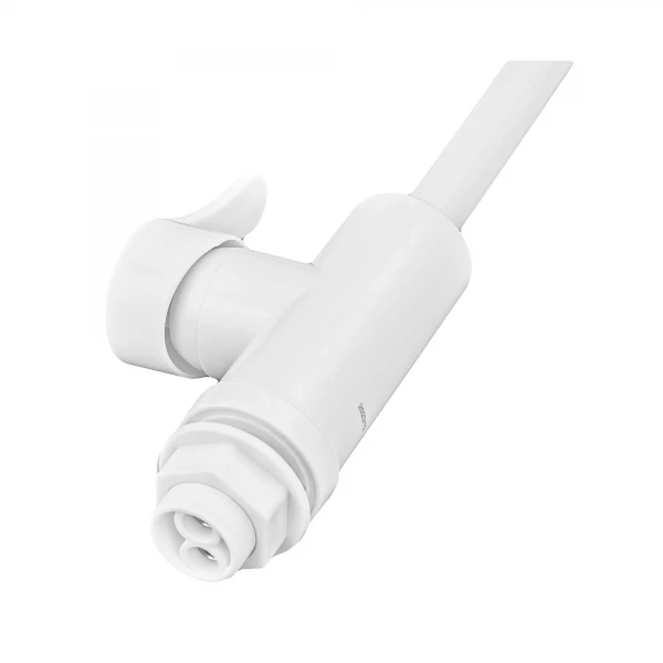 Смеситель для кухни Plamix Diego-011 белый ABS-пластик с высоким поворотным изливом (PM0657)