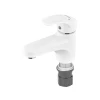 Смеситель для умывальника Plamix Fidel-001 SET White (с подводом) (PM0659)