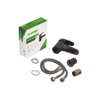 Смеситель для умывальника Plamix Fidel-001 SET Matte black (с подводкой) (PM0660)