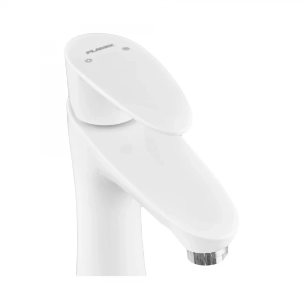 Смеситель для умывальника Plamix Cezar-001 SET White (с подводом) (PM0661)