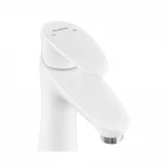 Смеситель для умывальника Plamix Cezar-001 HIGH SET White (с подводом) (PM0663)