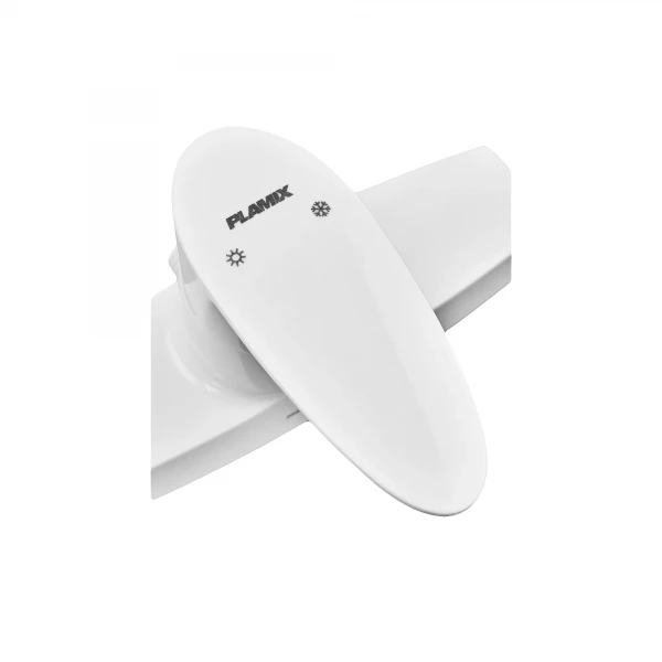 Смеситель для душевой кабины Plamix Cezar-003 SET White (со шлангом, лейкой и кронштейном) (PM0665)