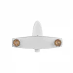 Смеситель для душевой кабины Plamix Cezar-003 SET White (со шлангом, лейкой и кронштейном) (PM0665)