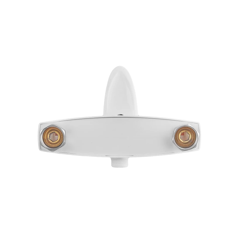 Смеситель для душевой кабины Plamix Cezar-003 SET White (со шлангом, лейкой и кронштейном) (PM0665)