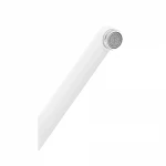 Смеситель для ванны Plamix Cezar-006 пластиковый белый однорычажный с длинным изливом и душевым набором (PM0666)