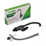 Смеситель для кухни Plamix Cezar-011-B SET Matte black (с подводкой) (PM0668)