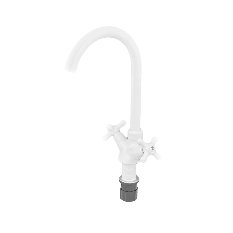 Смеситель для кухни Plamix Pablo-275 White (без подвода) (PM0669)