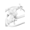 Смеситель для ванны Plamix Pablo -140 EURO SET White (со шлангом и лейкой) (PM0670)