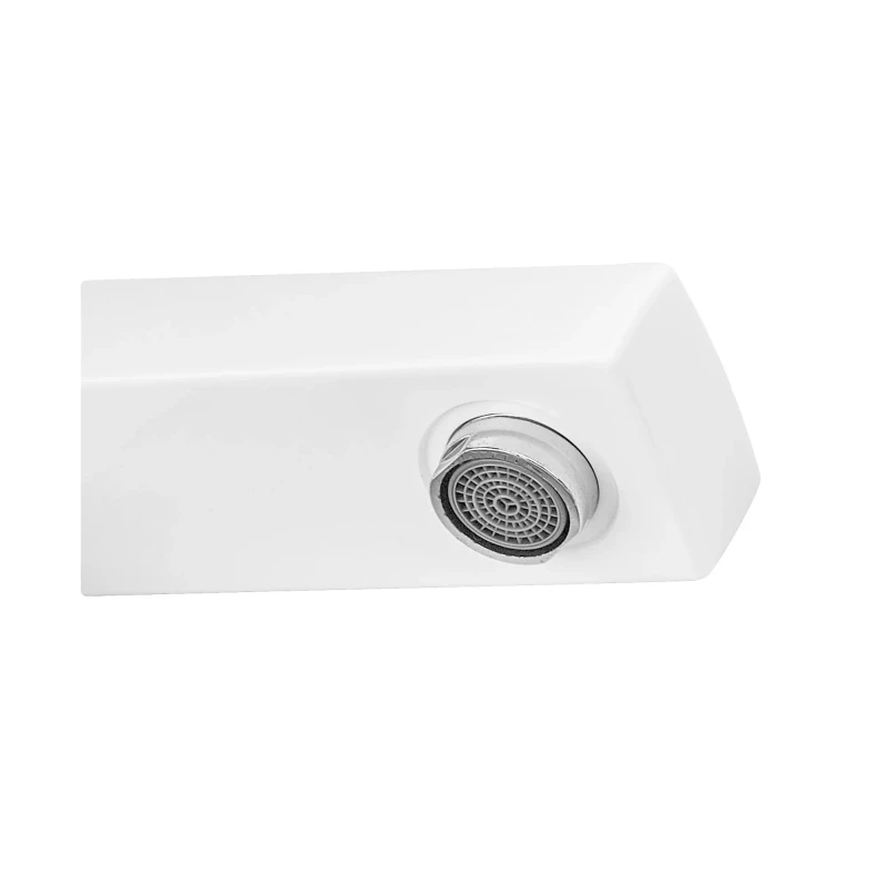 Смеситель для умывальника Plamix Kubus-001 HIGH SET White (с подводом) (PM0672)