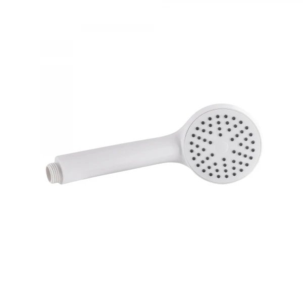 Смеситель для ванны Plamix Kubus-009 EURO SET пластиковый белый глянцевый с душевым набором (PM0673)