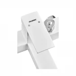 Смеситель для ванны Plamix Kubus-009 EURO SET пластиковый белый глянцевый с душевым набором (PM0673)