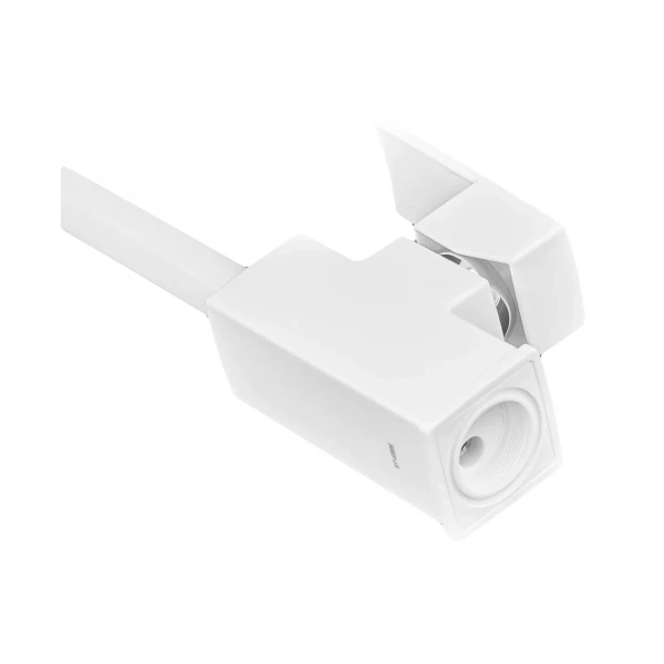 Змішувач для кухні Plamix Kubus-011 SET білий з ABS-пластику з гнучкою підводкою PM0674 (PM0674)