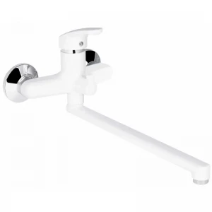Змішувач для ванни Plamix Afina-006 EURO White (без шланга та лійки) (PM0687)