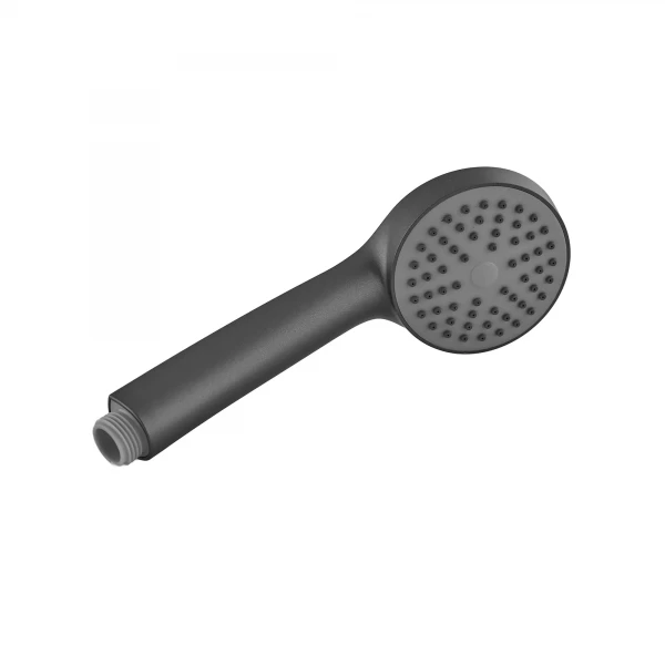 Смеситель для душевой кабины Plamix CEZAR-003 SET графитовый с лейкой, шлангом и держателем (PM0689)