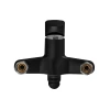 Смеситель для ванны Plamix CEZAR-006 EURO SET Matte black, со шлангом, лейкой и кронштейном (PM0690)