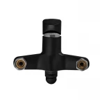 Смеситель для ванны Plamix CEZAR-006 EURO SET Matte black, со шлангом, лейкой и кронштейном (PM0690)