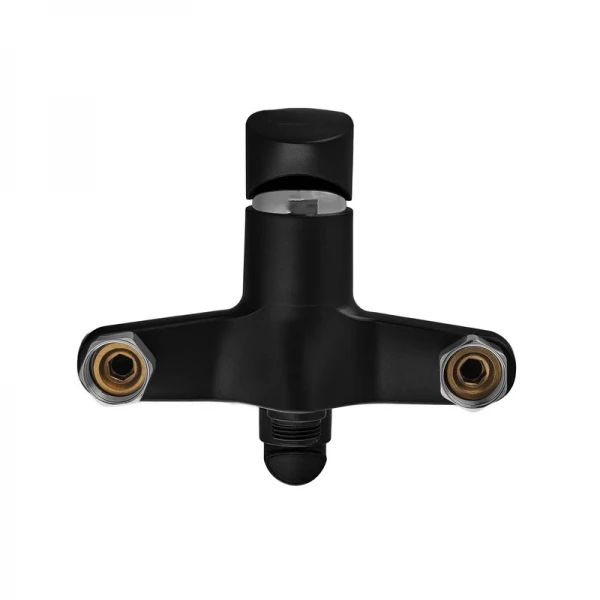 Смеситель для ванны Plamix CEZAR-006 EURO SET Matte black, со шлангом, лейкой и кронштейном (PM0690)