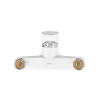 Смеситель для ванны Plamix CEZAR-009 EURO SET White, со шлангом, лейкой и кронштейном (PM0692)