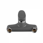 Смеситель для ванны Plamix CEZAR-009 EURO SET Graphite, со шлангом, лейкой и кронштейном (PM0694)