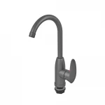 Смеситель для кухни Plamix CEZAR-011-B SET Graphite с подводкой (PM0695)