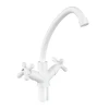 Смеситель для кухни Plamix Amax-271 White (без подвода) (PM0697)