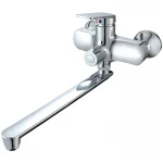 Смеситель для ванны Plamix Lucas-006 EURO SET Chrome (со шлангом, лейкой и кронштейном) (PM0710)