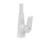 Змішувач для кухні Plamix Lucas-011 SET білий ABS-пластик з поворотним виливом (PM0714)