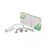 Змішувач для кухні Plamix Lucas-011 SET білий ABS-пластик з поворотним виливом (PM0714)