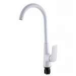 Смеситель для кухни Plamix Lucas-011 SET White с подводкой (PM0714)