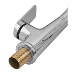 Змішувач для кухні Plamix Lucas-017 ABS-пластик хром/сірий з гнучким виливом (PM0715)