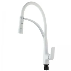 Смеситель для кухни Plamix Lucas-017 SET White REFL.White с подводом (PM0716) Смеситель для кухни Plamix Lucas-017 SET White REFL.White с подводом (PM0716)