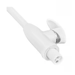 Смеситель для кухни Plamix Cezar-011-B из ABS-пластика белый, поворотный (PM0737)