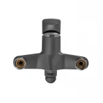Смеситель для ванны Plamix Cezar-006 EURO SET пластиковый графитовый с длинным изливом (PM0747)