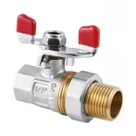 Кран с американкой СК 1/2" красный (ART 400) (SK0023)