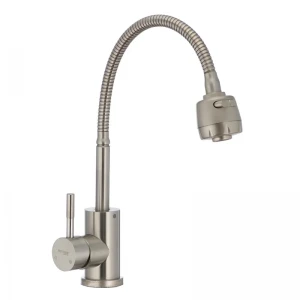 Смеситель для кухни MIXXUS SUS 011 из нержавеющей стали с гибким изливом (SS0006) Смеситель для кухни MIXXUS SUS 011 из нержавеющей стали с гибким изливом (SS0006)