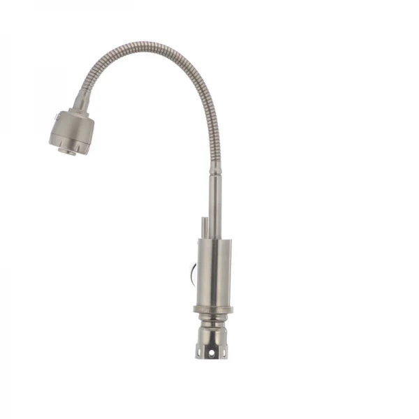 Смеситель для кухни MIXXUS SUS 011 из нержавеющей стали с гибким изливом (SS0006)