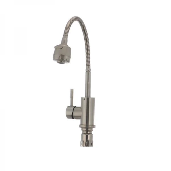 Кухонный смеситель с гибким изливом Mixxus SUS 011 (SS0006)