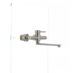 Смеситель для кухни MIXXUS SUS-005 из нержавеющей стали настенный (SS0010)